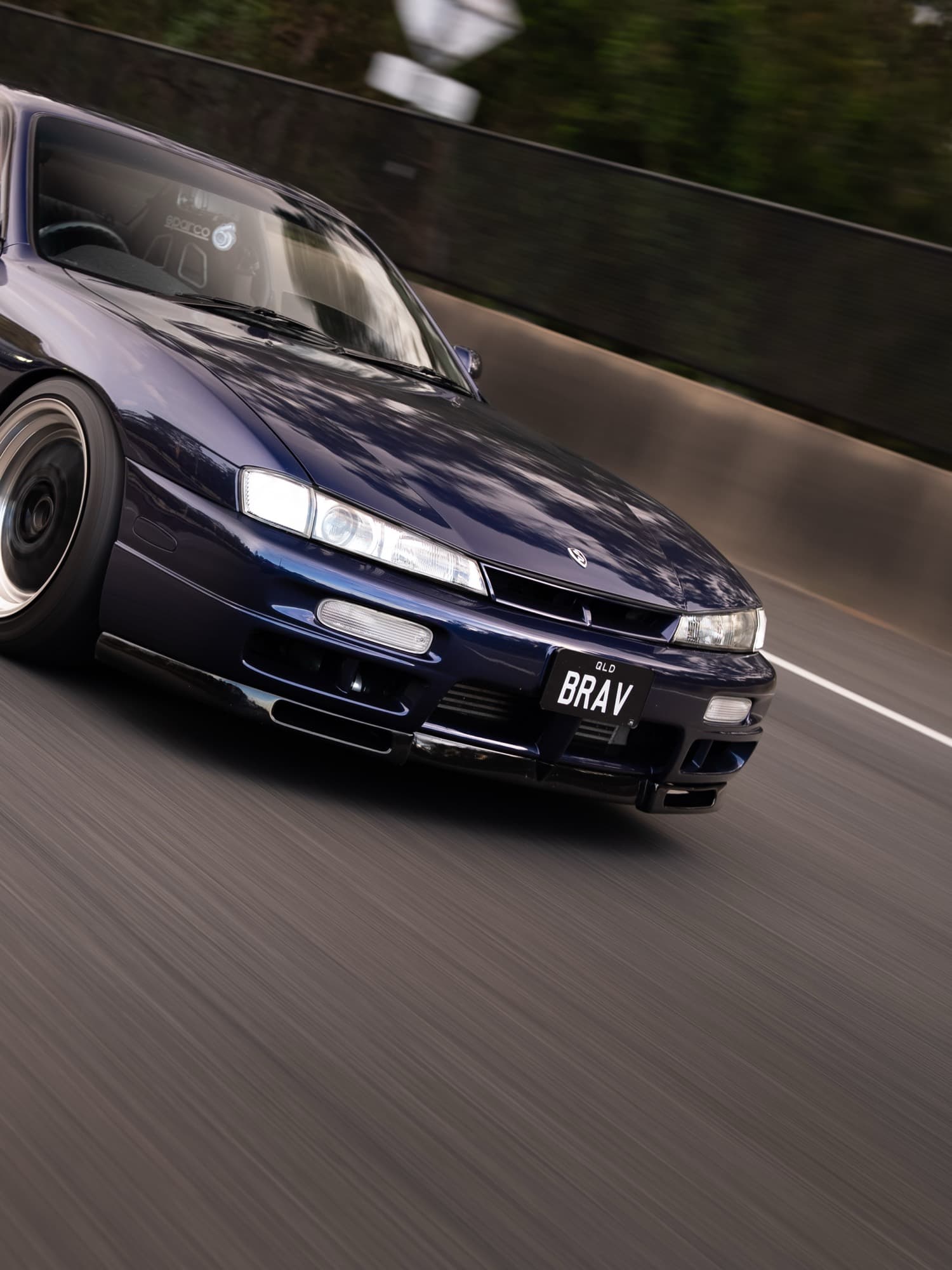 Nissan Silvia S14 — rolling shot