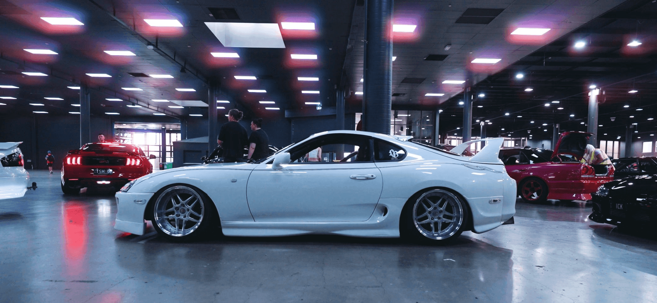 Toyota Supra at car show