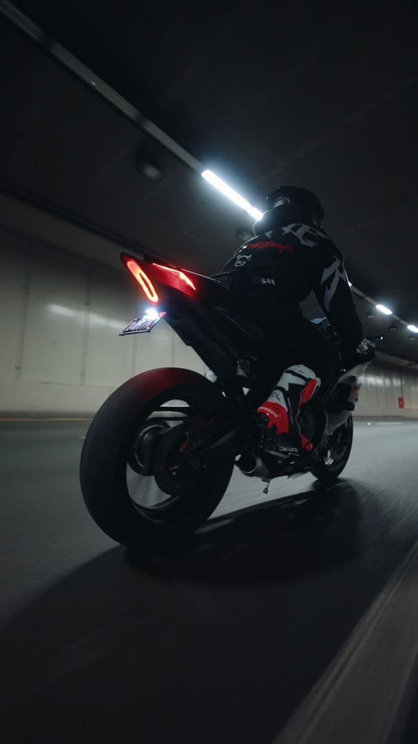 Motorcycle — tunnel reel